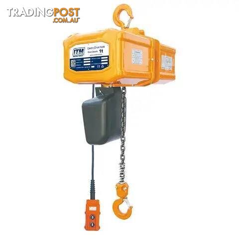240V Electric Chain Hoist 2 Tonne 6 Metre Lift ITM TM9001-02006