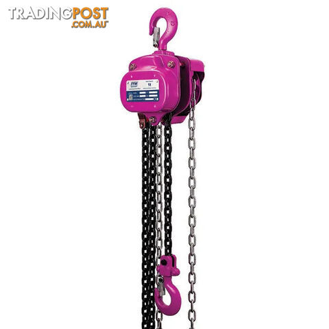 Chain Block Heavy Duty, Load Limited, 1 Tonne, 3 Metre Lift ITM TM9022-01003