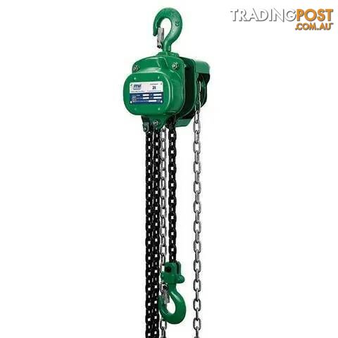 Chain Block, Heavy Duty, Load Limited, 2 Tonne, 6 Metre Lift ITM TM9022-02006