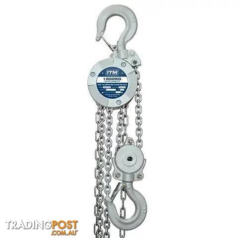 Chain Block, Aluminium 360 Degree, 1000kg, 3 Metre Lift ITM TM9026-01003