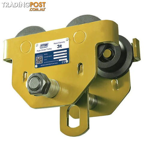 Push Girder Trolley, 3 Tonne, 100-305mm Beam Width ITM TM9100-03000