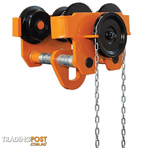Geared Girder Trolley, 10 Tonne, 114-305mm Beam Width ITM TM9102-10000