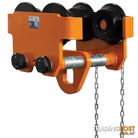 Geared Girder Trolley, 10 Tonne, 114-305mm Beam Width ITM TM9102-10000 - photo 2 of 3