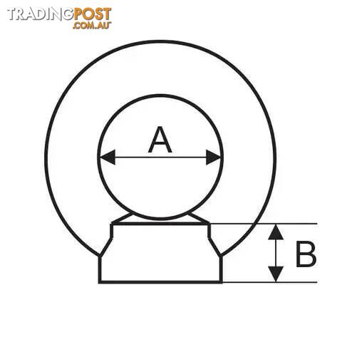 Shouldered EyeNut M12 Thread Din 582 0.3T ITM TM9242-01120 - photo 2 of 2