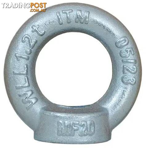 Shouldered EyeNut M20 Thread Din 582 1.2T ITM TM9242-01200