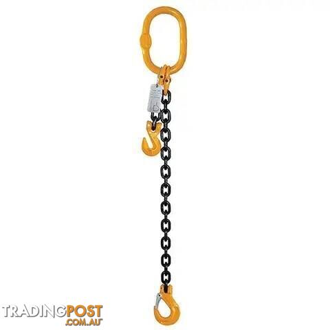 1 Leg Chain Sling, 10mm Chain, 3m Length, With Clevis Sling Hook & Shortening...