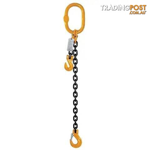1 Leg Chain Sling, 10mm Chain, 3m Length, With Clevis Sling Hook & Shortening...