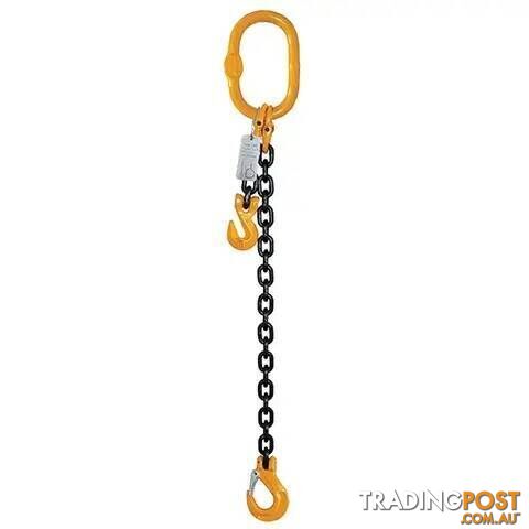 1 Leg Chain Sling, 13mm Chain, 6m Length, With Clevis Sling Hook & Shortening...
