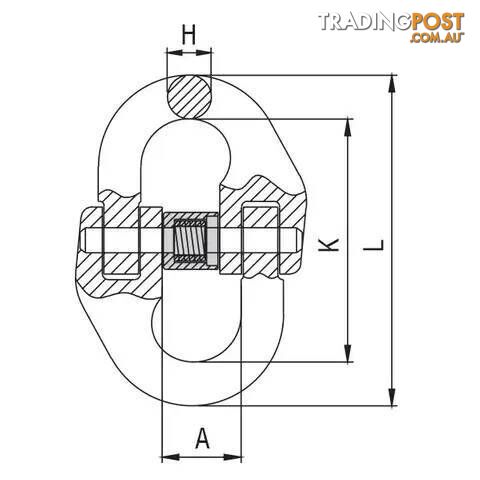 20mm Chain Component Connector ITM TM9804-04020 - photo 2 of 2