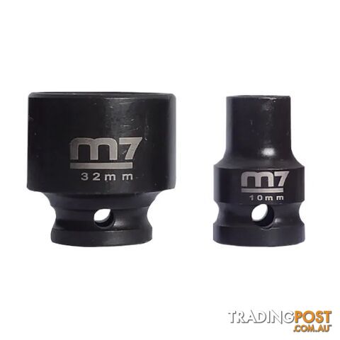 Impact Socket With Hang Tab 1/2" Drive 6 Point 15mm M7 M7-MA411M15