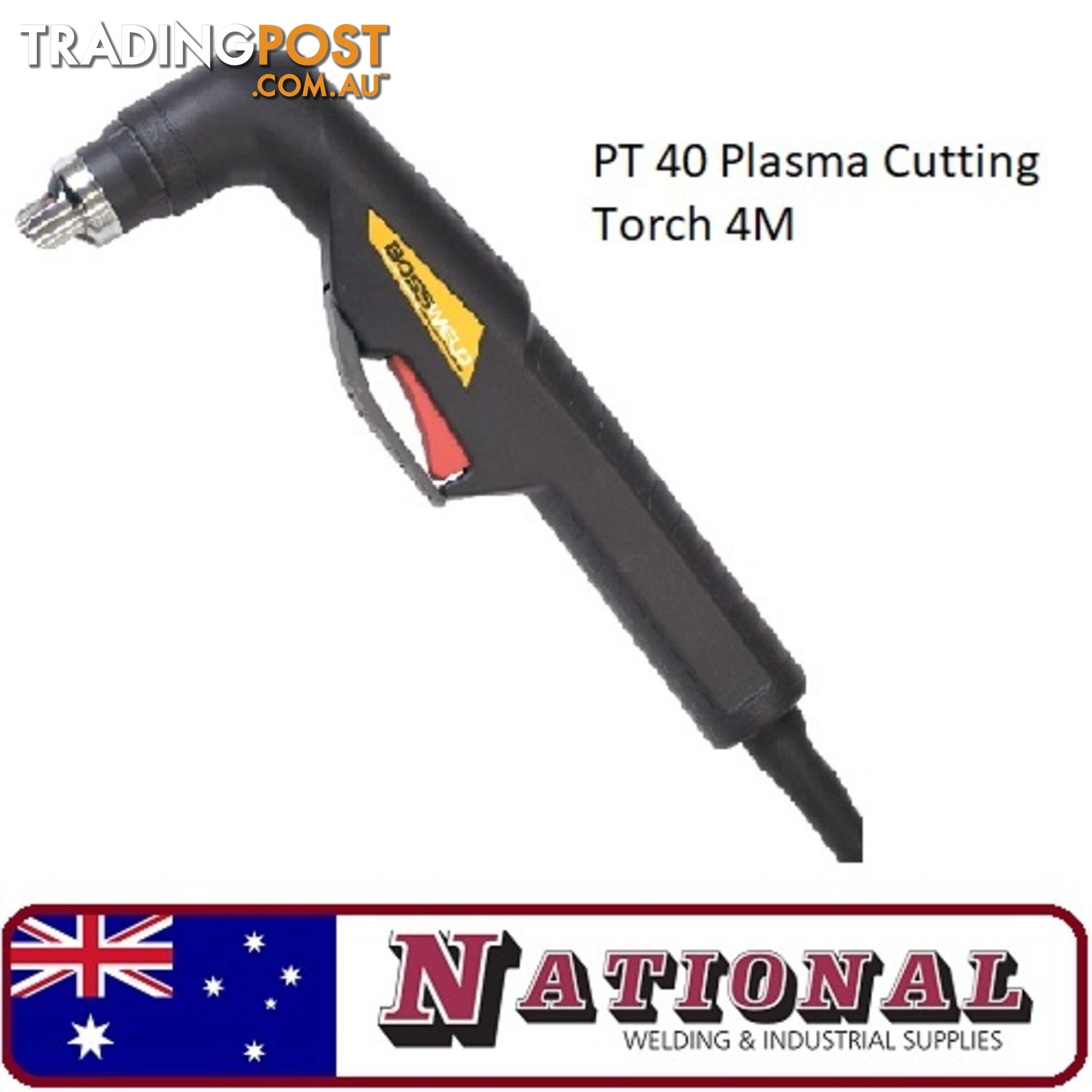 PT 40 Plasma Cutting Torch 4 Metres Bossweld 94.PT40.4