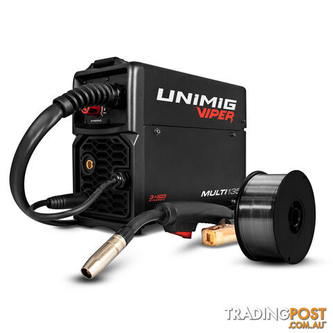 Unimig Viper Multi 135 MIG/TIG/STICK Welder U11005K