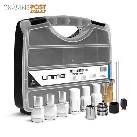 T2 / T3W TIG Ceramic and Quartz Consumable Starter Kit Unimig U42005