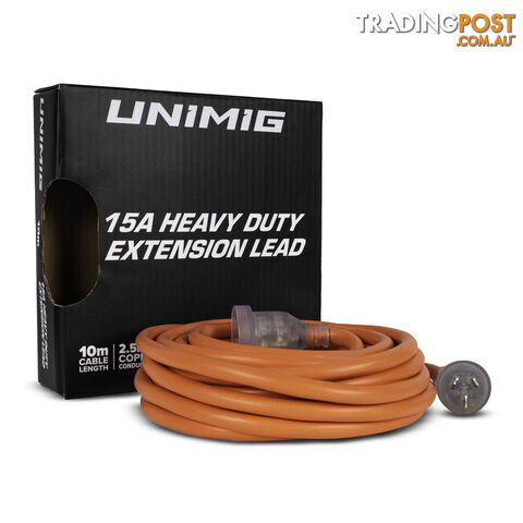 Heavy Duty Extension Cable 15 Amps 10 Metres 2.5mm IP44 Unimig U51006