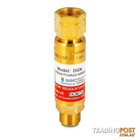 Acetylene Flashback Arrestor - Regulator Mount Unimig UFFAR