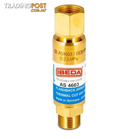 Oxygen Flashback Arrestor - Regulator Mount Unimig UFFOR