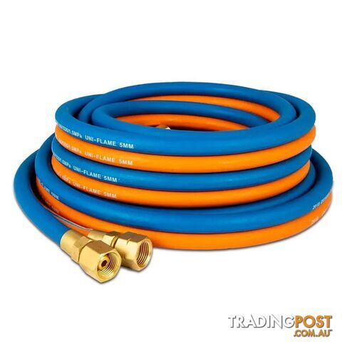 10m Oxygen & LPG Twin Gas Hose Unimig UFLPGTH10M