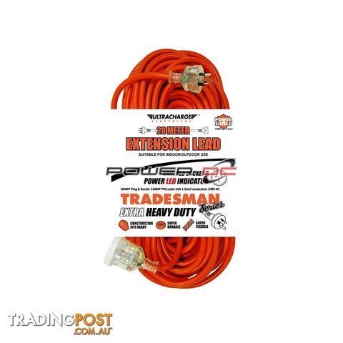 Heavy Duty Extension Lead 20 Metres Tradesman Series UR240/20T