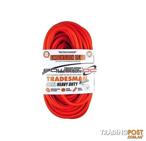 Extension Lead 10 Amp Plug 10 Amp Socket 25 meters Cable With 1.5 mm Sq...