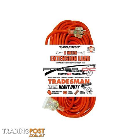 Heavy Duty Extension Lead 5 Metres Tradesman Series UR240/5T