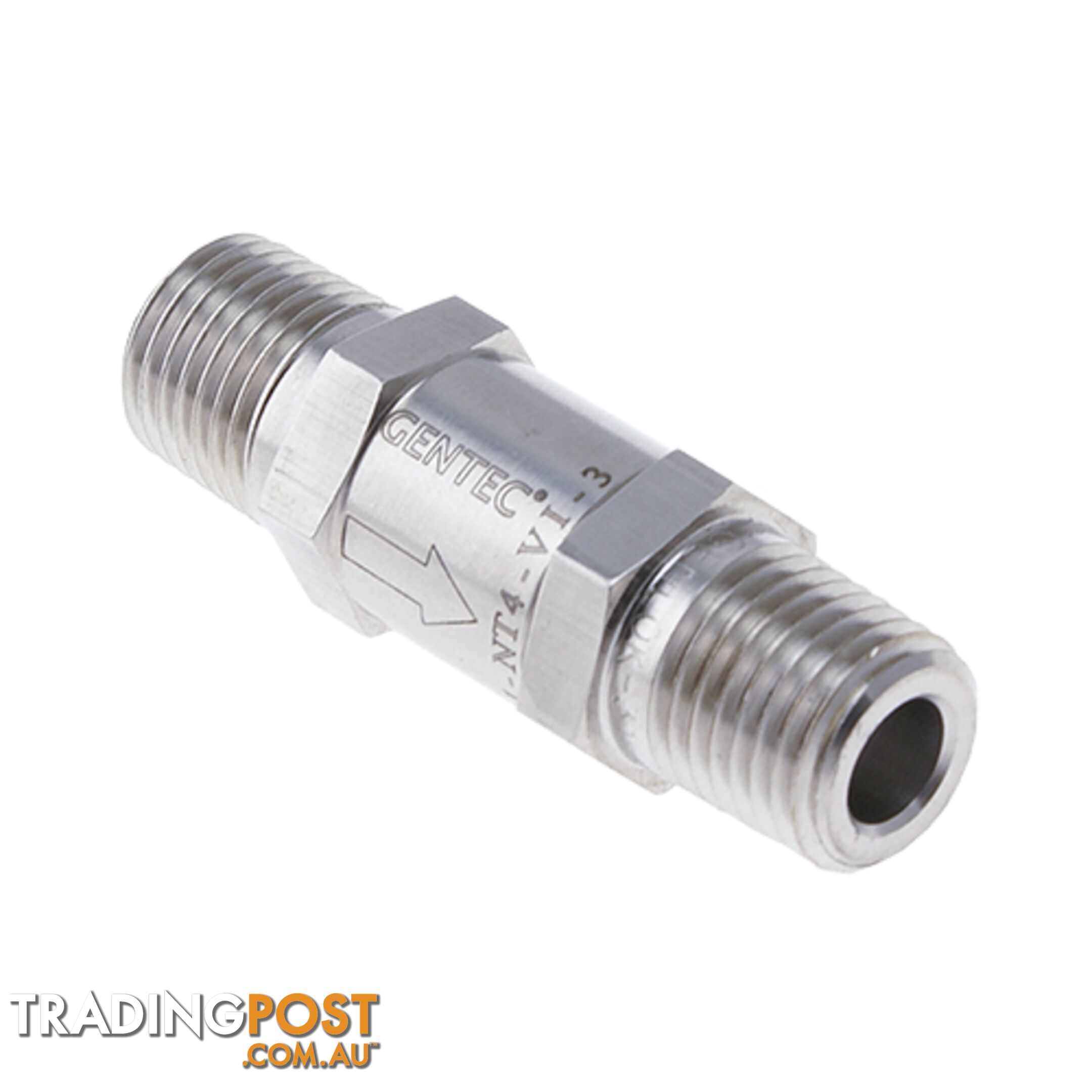 Gentec Check Valve 1/4 NPT Stainless Steel For Twin & Single Manifolds