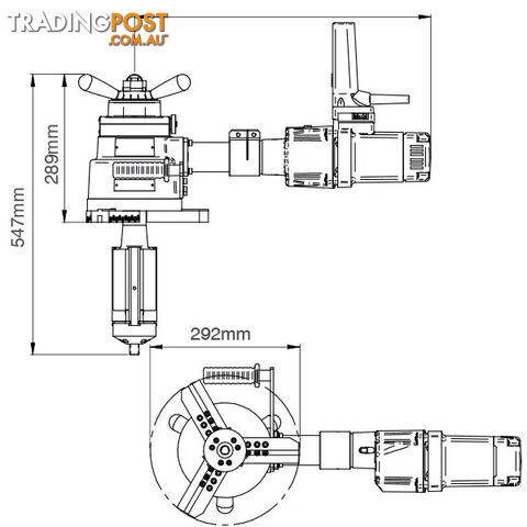 Harris Model 818, Pressure Reg, Vertical Inlet, Gauge less