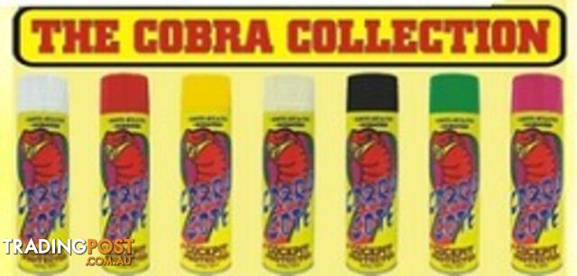 Cobra Cologne 125g Aerosol Black Aqua M607 Box of 12