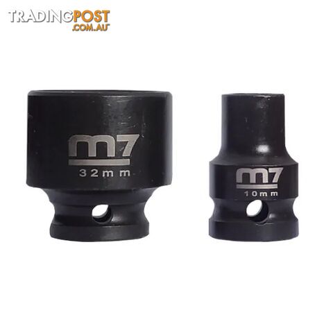 Impact Socket With Hang Tab 1/2" Drive 6 Point 21mm M7 M7-MA411M21