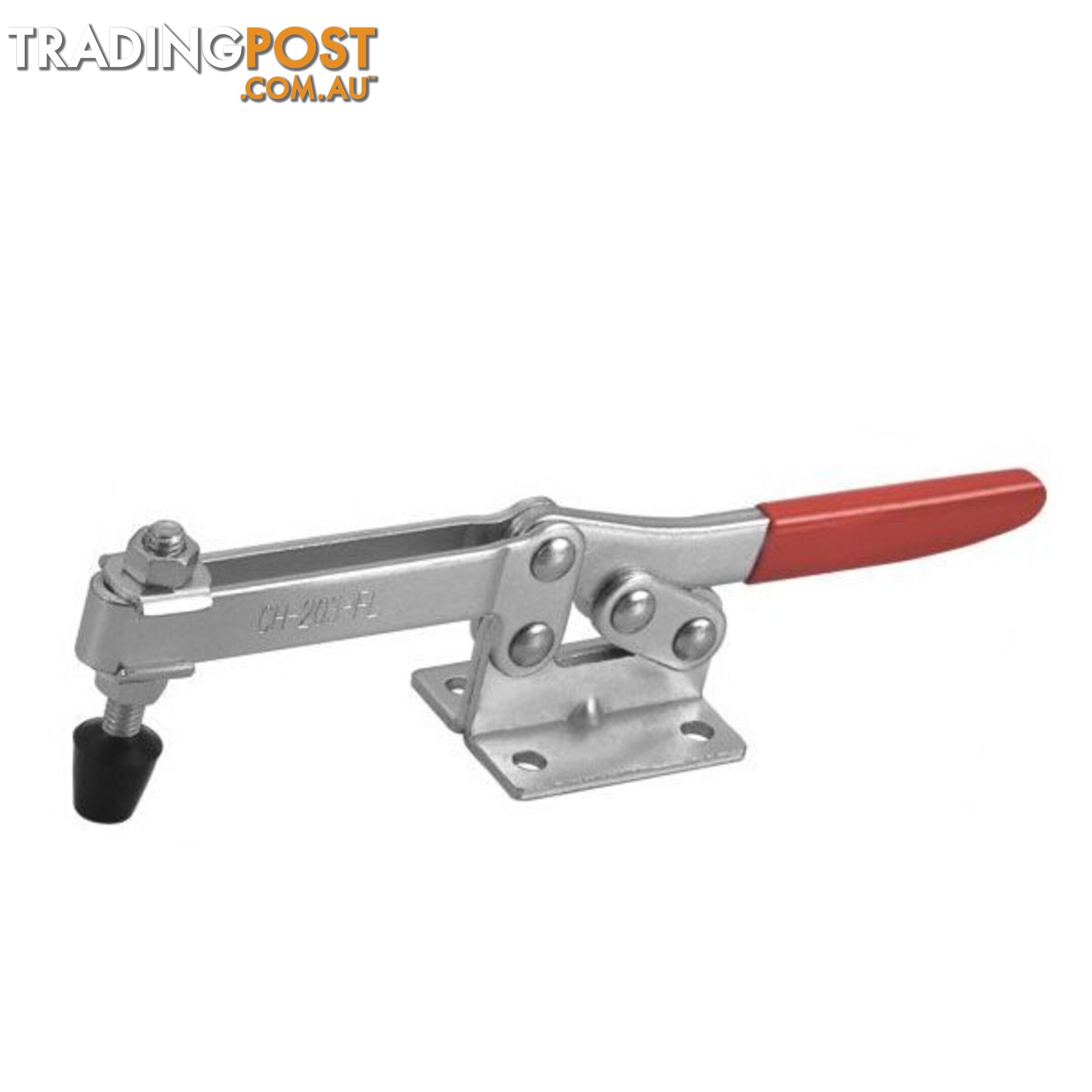 Toggle Clamp Horizontal Flanged Base Straight Handle 2270kg Cap 57mm Reach ITM CH-203-F