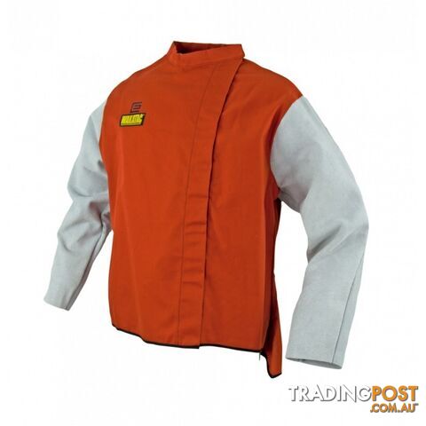 WakaTac Proban Welding Jacket With Chrome Leather Sleeves Elliott WAKPJ30CSL