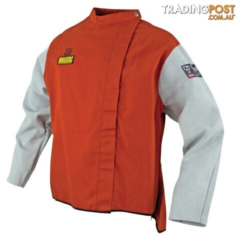 Welding Jacket With Chrome Leather Sleeves Eliott WAKPJ30CS