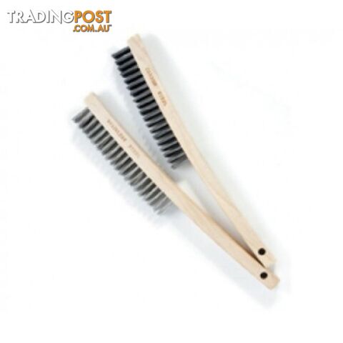 Wire Brush Steel 4 Row Wood Handle WB4R