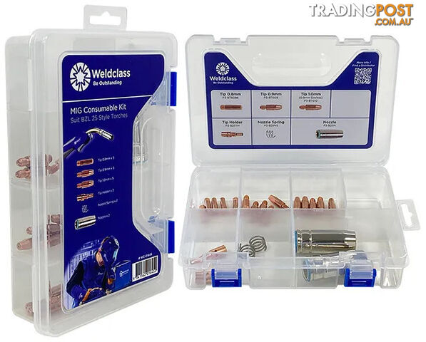 Mig Consumables Kit 25 Binzel Style Welding Torch/Gun MB25 Weldclass WC-01645