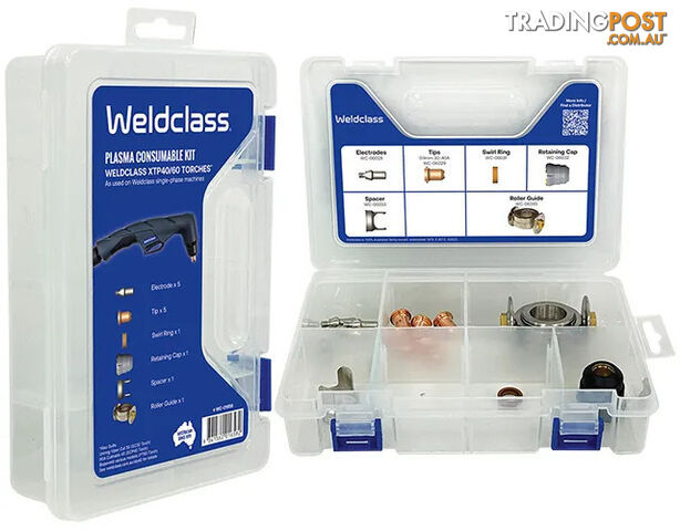 Plasma Parts Kit with storage box & Roller Guide Weldclass WC-01658