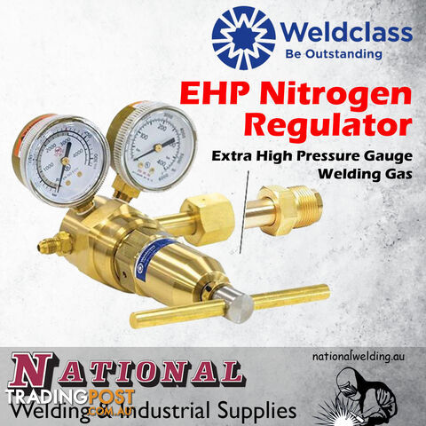 EHP Nitrogen Regulator, Extra High Pressure Gauge Welding Gas WELDCLASS WC-03400 - photo 2 of 3