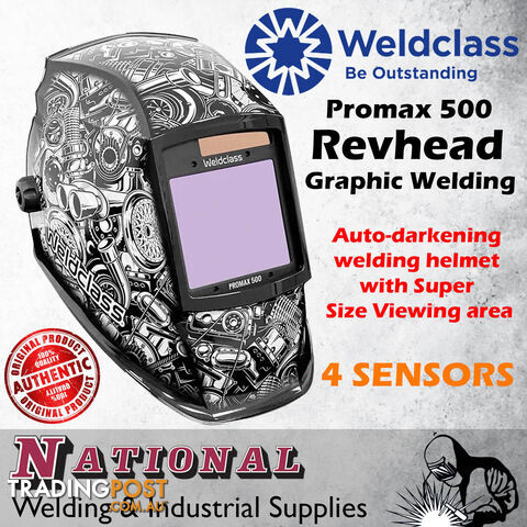Promax 500 Revhead Graphic Welding Helmet Weldclass WC-05319 - photo 2 of 3