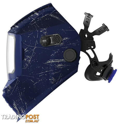 Promax 680 Blue Retro Graphic Welding Helmet Weldclass WC-05345 - photo 3 of 5