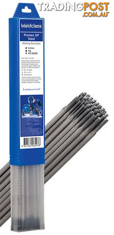 Electrodes Promax GP (General Purpose) 2.6mm x 300mm 1kg Pkt Weldclass WC-06297