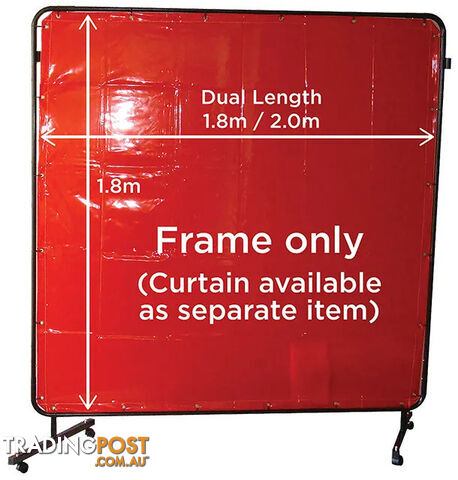 Welding Curtain Frame Dual Length Suits 1.8m x 1.8m and 1.8m x 2.0m Weldclass...