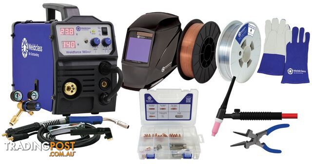 FORCE 180MST Special Edition 36-Piece Tradies Kit Weldclass WC-180MSTTK