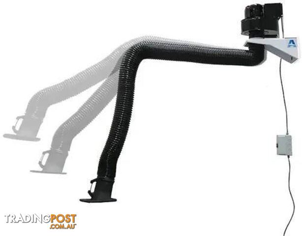 ALLCLEAR FA25 Wall-Mounted Welding Fume Extraction Fan + 3m Arm Package...