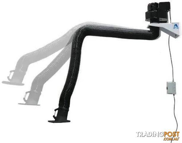 ALLCLEAR FA25 Wall-Mounted Welding Fume Extraction Fan + 4m Arm Package...