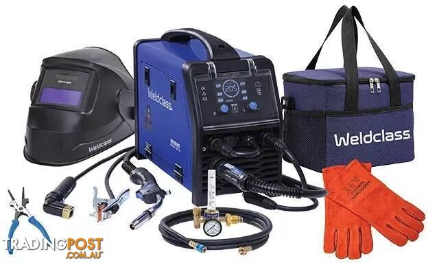 Fury 205 MPST Pulse MIG/STICK/TIG Welder Weldclass WFY205MK1
