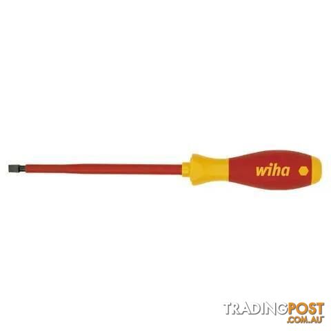 Screwdriver, Slotted 4.0mm x 100mm, SoftFinish VDE 1000V Insulated WIHA...