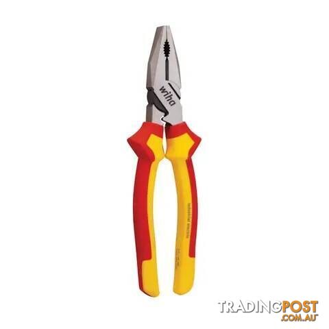220mm Industrial Electricians Lineman's Pliers, VDE 1000V Insulated WIHA...