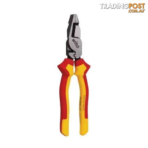 220mm Cross Cut Pliers, Industrial Electricians VDE 1000V Insulated WIHA...