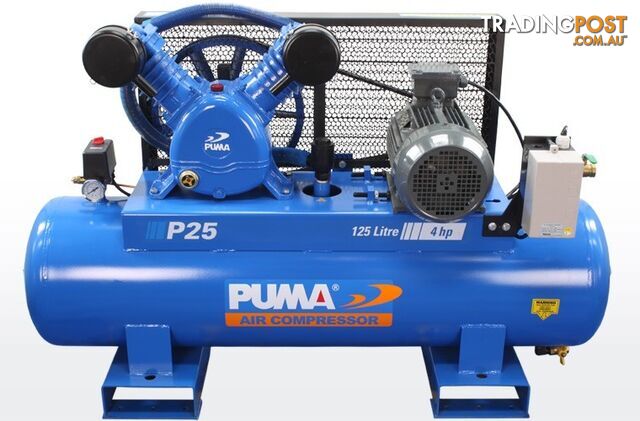 Air Compressor Dependable Performance 125 Litres Puma PU P25 415V