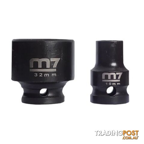 Impact Socket With Hang Tab 1/2" Drive 6 Point 25mm M7 M7-MA411M25