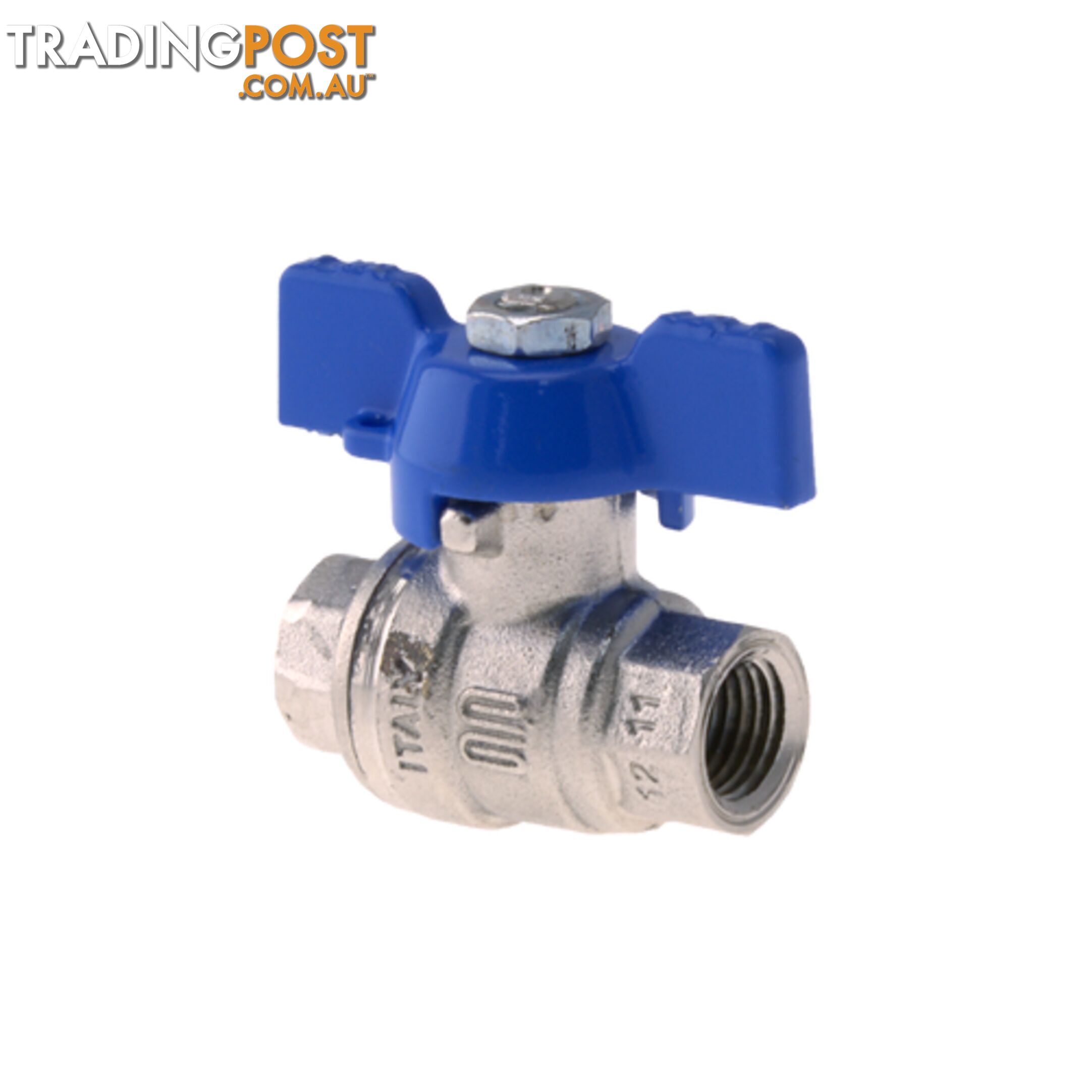 Ball Valve 1/4NPT Inert Gas Blue Handle Tesuco T-VA00707
