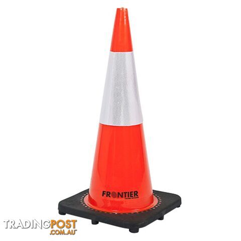 Frontier Reflective Traffic Cone 700mm Fluro Orange FRCONERFLFO0450